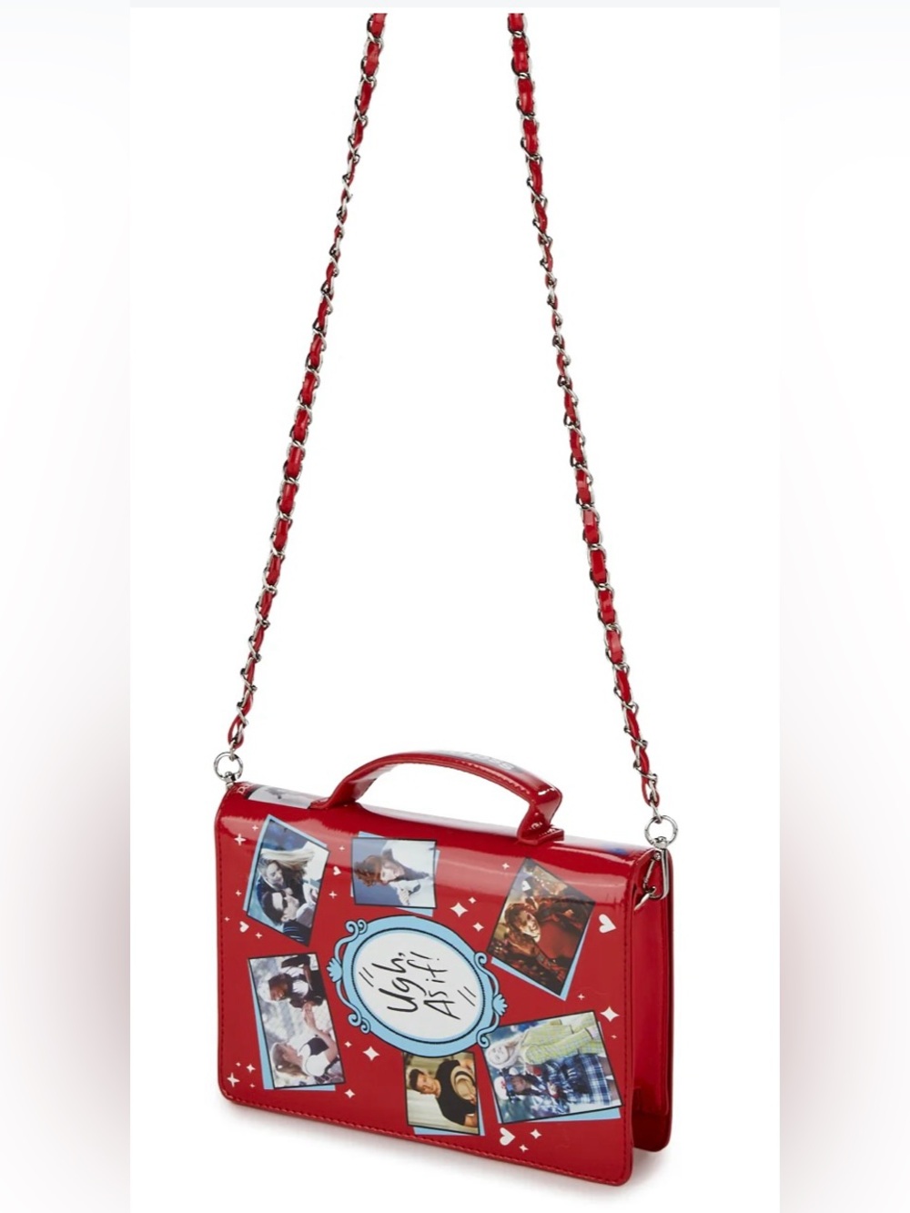 DOLLS KILL X CLUELESS VHS MEMORIES Clueless Red Chain Crossbody Book Bag 80s - Picture 6 of 6